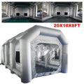 CNCEST Inflatable Spray Booth 2 Filter System Portable Paint Tent Mobile Car Paint Booths  20x10x8 FT USA