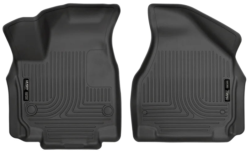 Husky by RealTruck Weatherbeater Series Front Floor Liners Black Front Row appropriate with select: 2017-2021 Chrysler Pacifica Touring L, 2023 Chrysler Pacifica