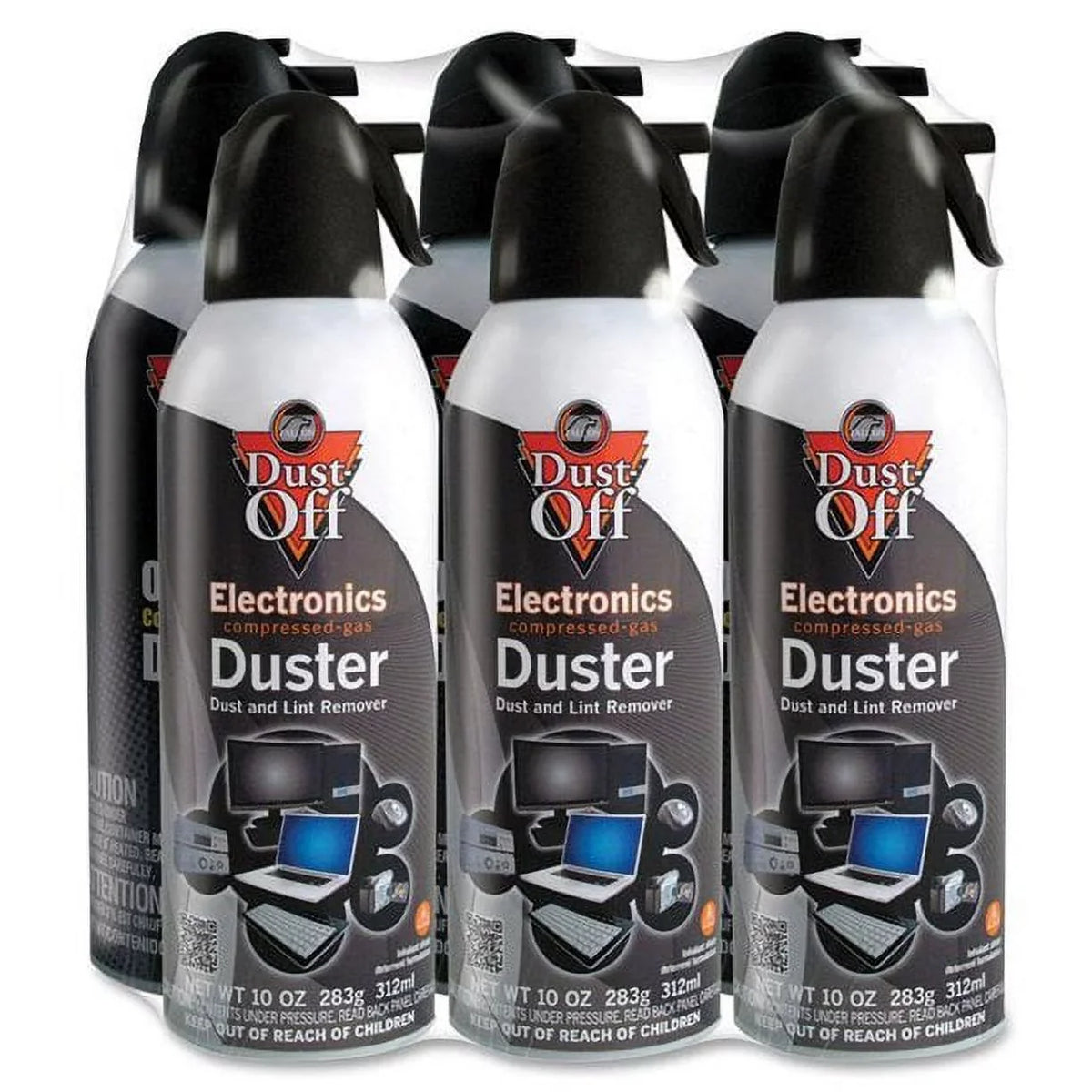 Electronics Compressed Gas Duster. 6 Pack | Dust-Off 10 Oz