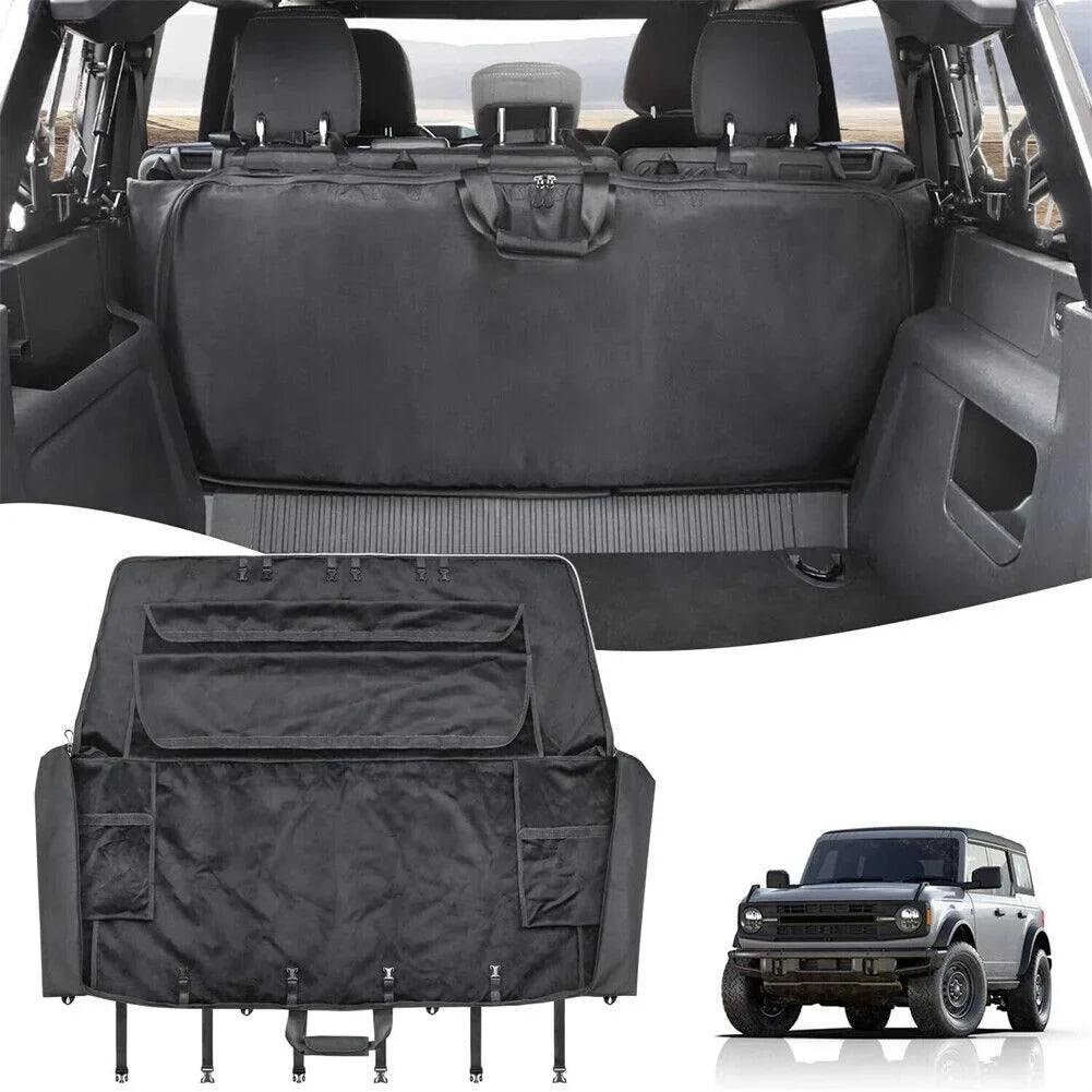 Black Soft Top Window Storage Bag For  Bronco 4 Door Accessories 2021-2023