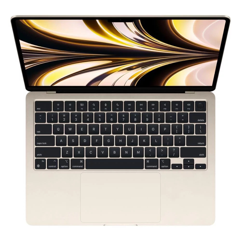 Restored  Macbook Air 13.6-inch (8GPU, Starlight) 3.5Ghz 8-Core M2 (2022) Laptop 256 GB Flash HD & 8GB RAM-Mac OS (1 Yr Warranty) (Refurbished)