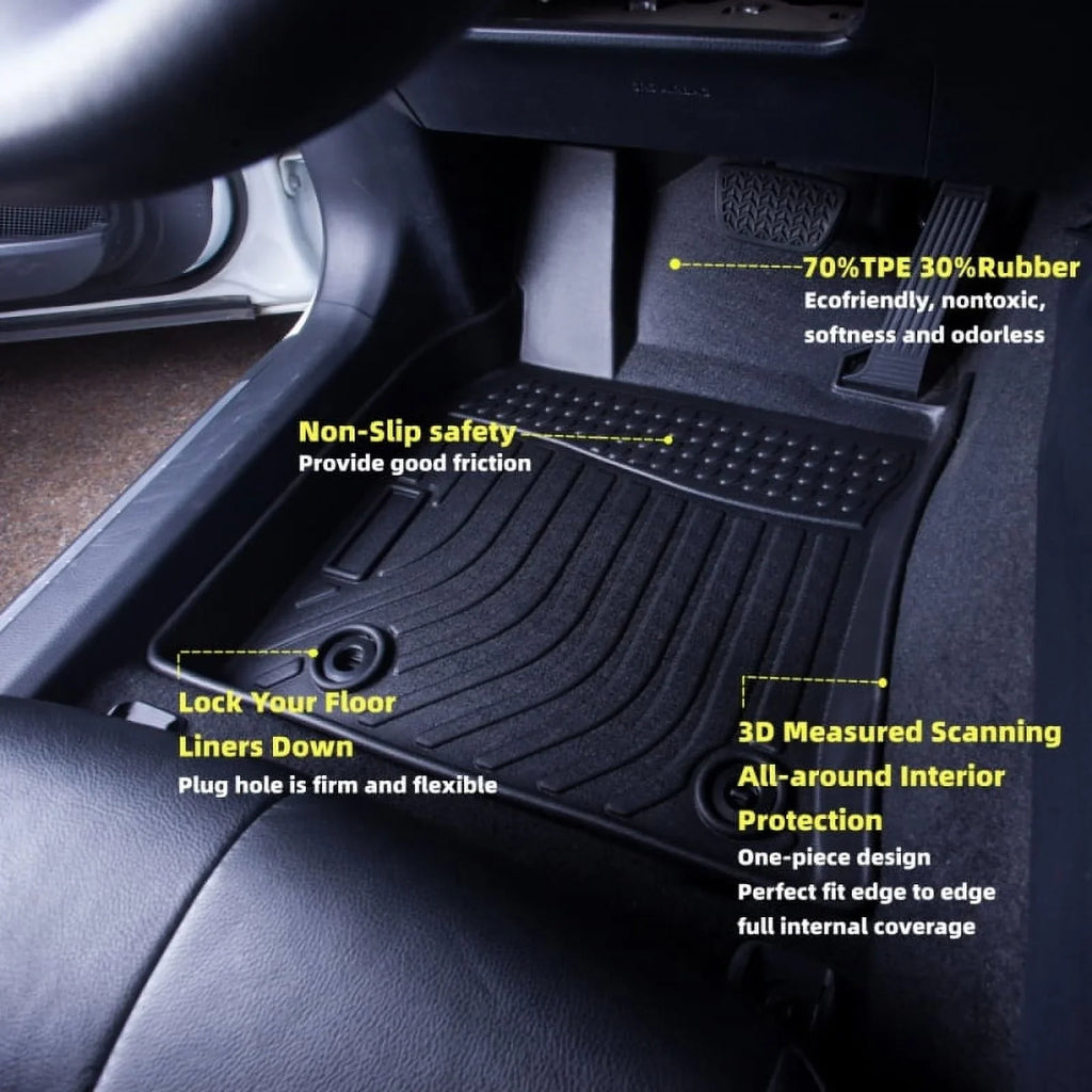 3D Floor Mats Liner Carpet Cargo For 2020-2023  Explorer 6 Passenger ONLY
