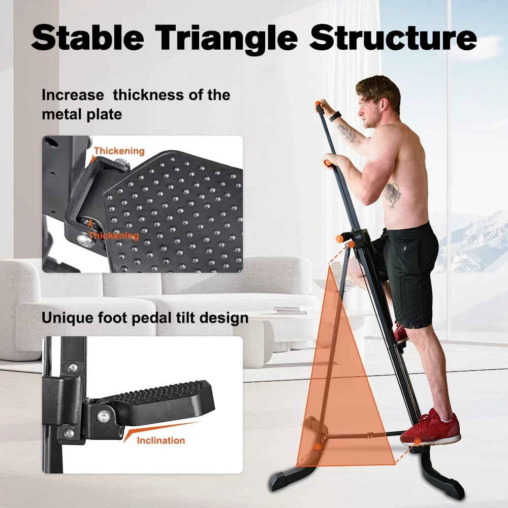 Relife  Sports Vertical Climber Exercise Machine for Home Gym with LCD Display 5 Levels Adjustable