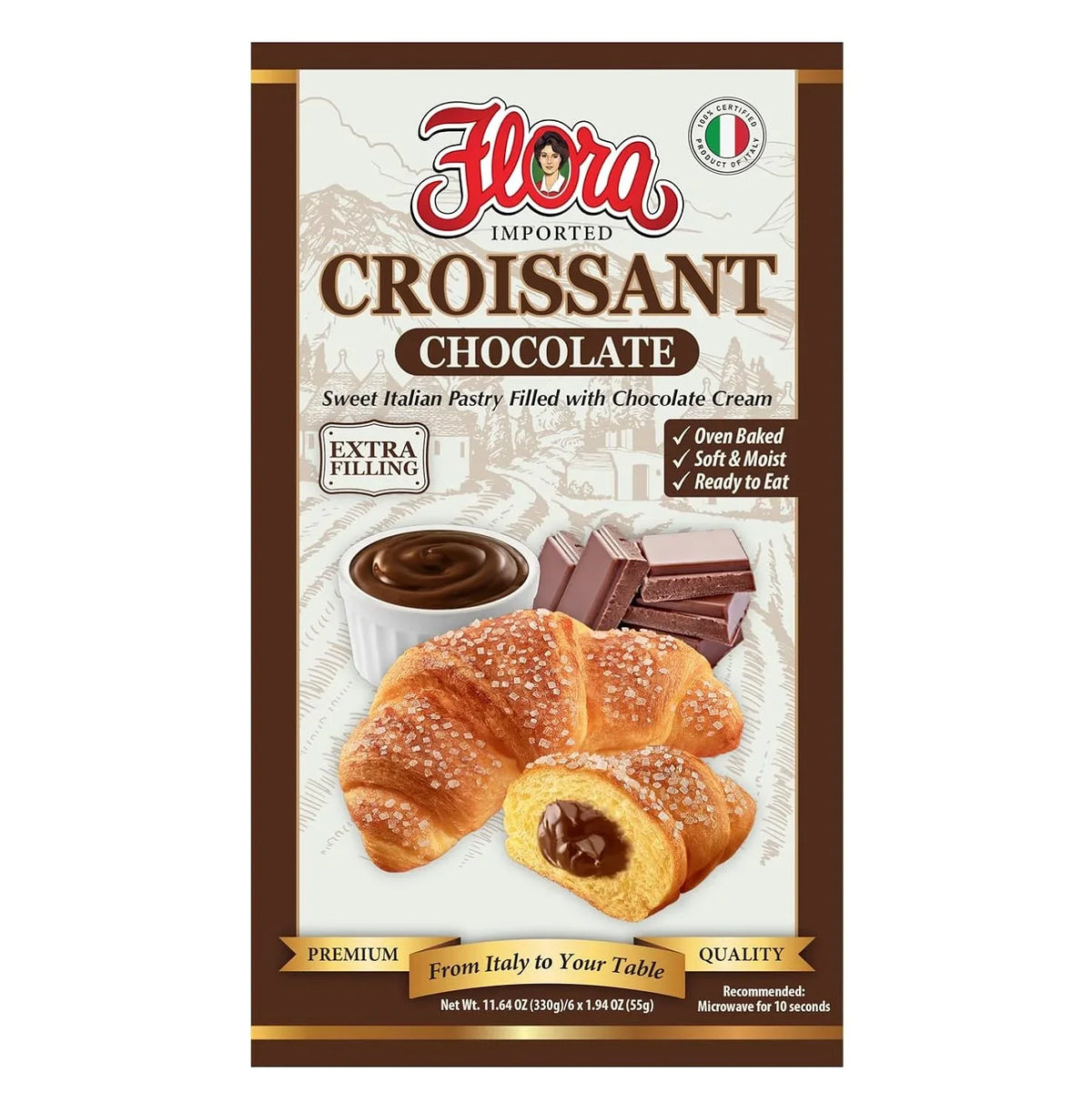 Flora Imported Croissants (Chocolate)