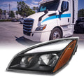 AKKON - Fits 2018-2023 Freightliner Cascadia 113 116 125 126 OE Full-LED Black Housing Headlights - Driver Side Replacement