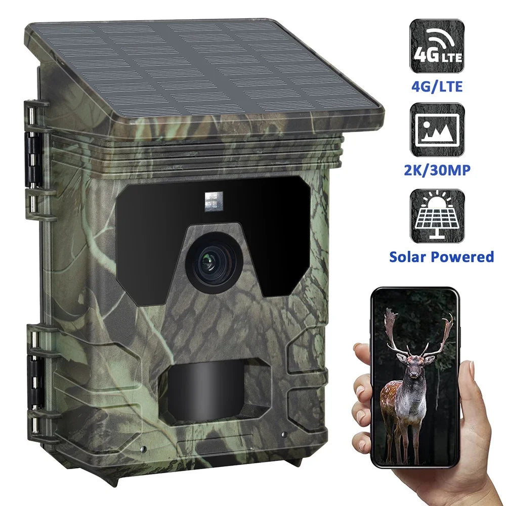 Anself 2K Video Camcorder, 4G HC 600Pro, 30MP, 256GB Support, Waterproof Stay Alert with Motion Activated Recording & Live Stream