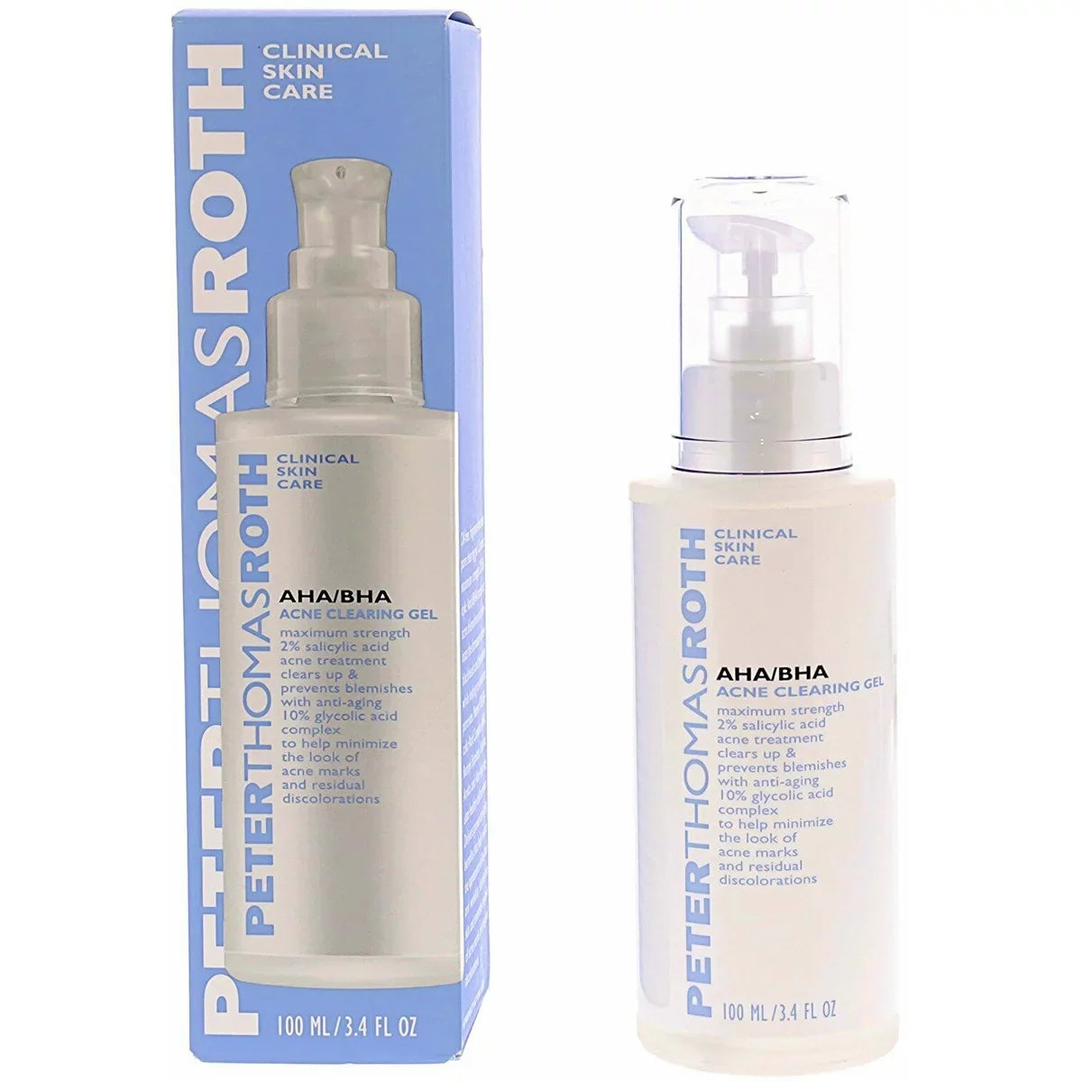 Peter Thomas Roth AHA/BHA Acne Clearing Gel 3.4 oz / 100 ml (FREE SHIPPING)