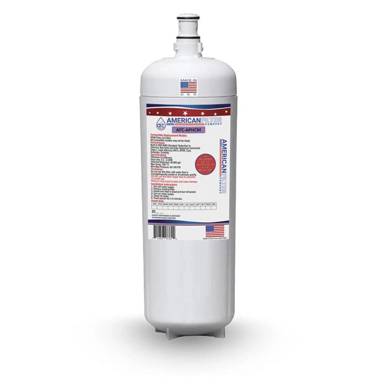 AFC Brand , aqua Filter , Model # AFC-APHCM , suitable with 3M® AquaPure® HF60 - 1 Filters - Made in U.S.A.
