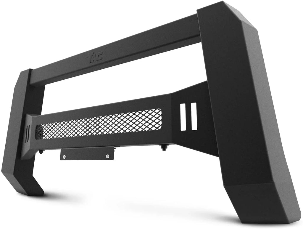 TAC Modular Bull Bar matching with 2005-2023  Tacoma Pickup Truck Fine Textured Black (Predator Mesh Version)