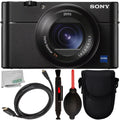 Cyber-shot DSC-RX100 VA Digital Camera with 5PC Accessory Bundle – Includes Point & Shoot Case + Lens Cleaning Pen + Dust Blower + Micro HDMI to HDMI Cable + Microfiber Cleaning Cloth