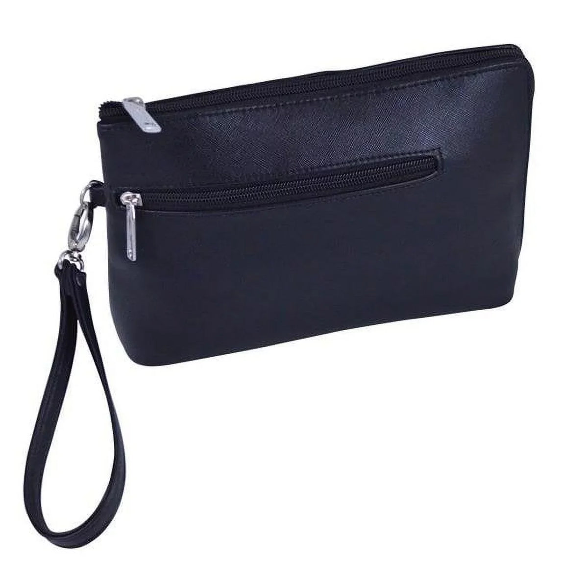 Picnic Gift  French 75-Daily Essentials Cosmetics Bags with Removable Wristlet, Black Birmingham