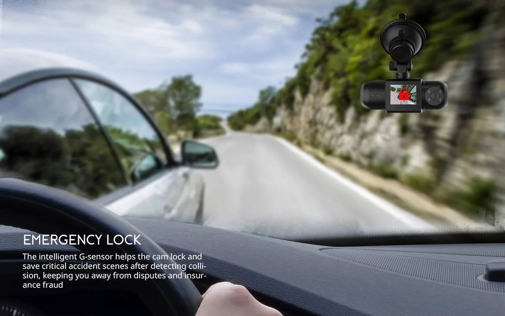 Uber Dual 1080P FHD Built-in GPS Wi-Fi Dash Cam, Front and Inside Car Camera Recorder with Infrared Night Vision,  Sensor, Supercapacitor, 4 IR LEDsG-Sensor, Parking Mode, Loop Recording (D30)