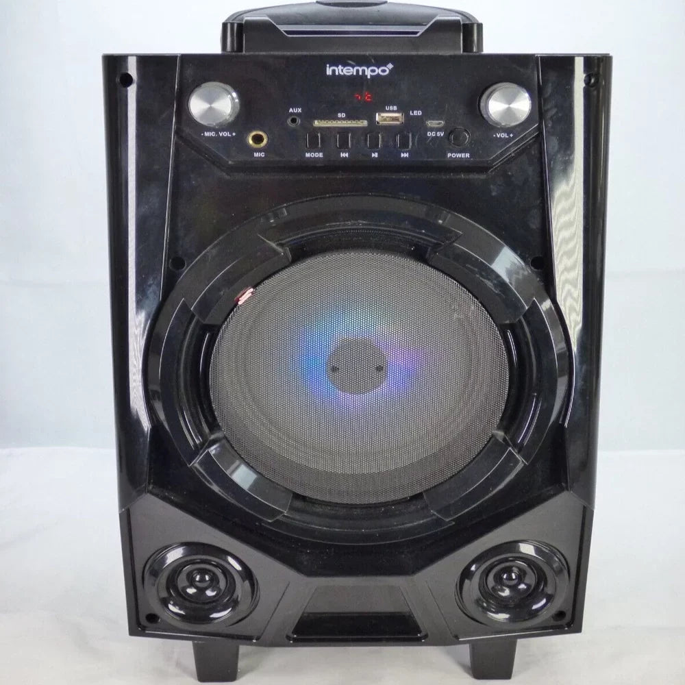 Outdoor Home Bluetooth Speaker Tailgate Rechargeable LED Lights USB Microphone Input