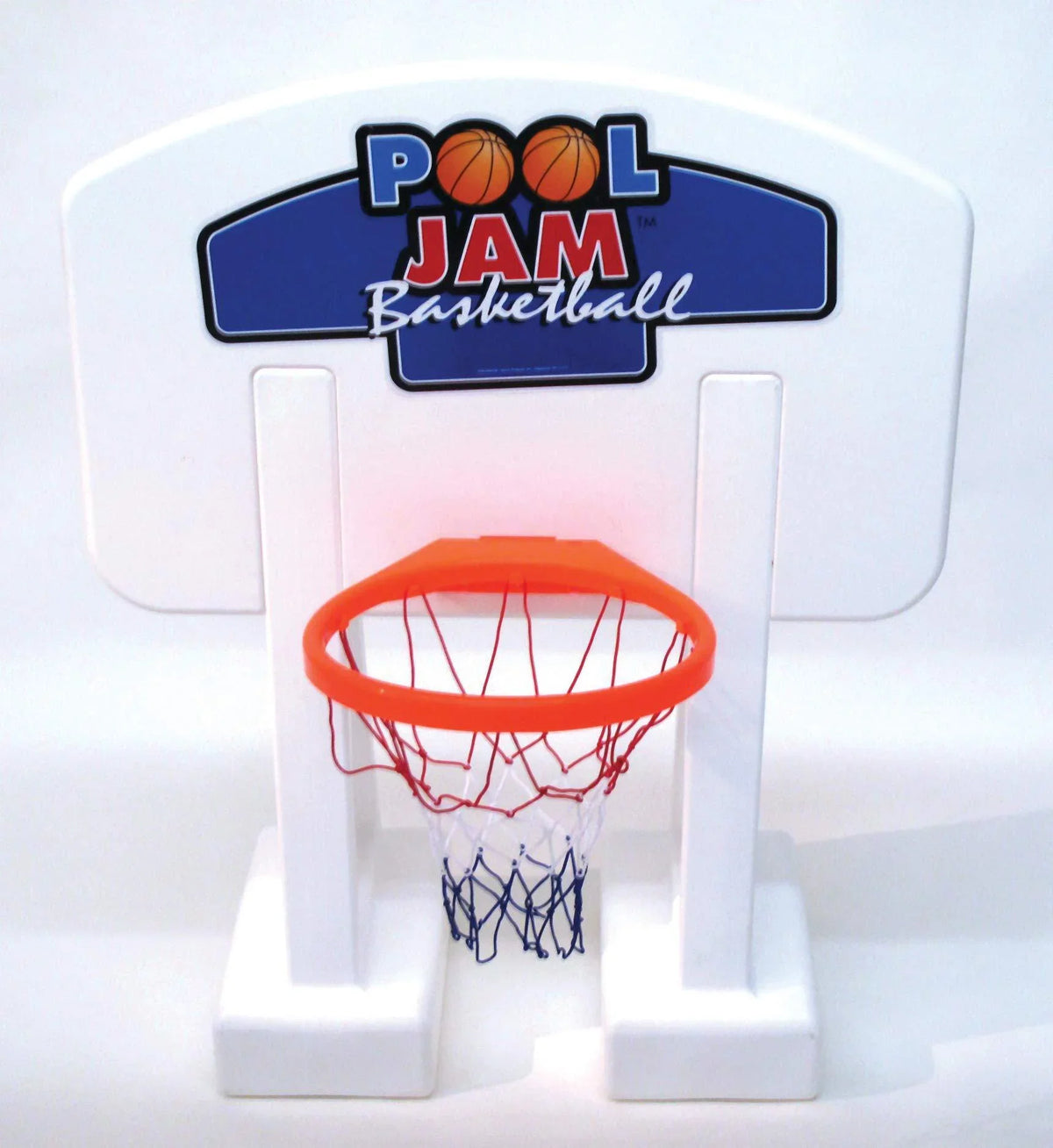 SWIMLINE Pool Basketball Hoop Poolside Game POOL JAM Heavy Duty With Plastic Rim For Kids & Adults Swimming Splash Hoops Games With Midsize liquid Basketball, Toy For Pools, Outdoor Summer Hoops 9189M