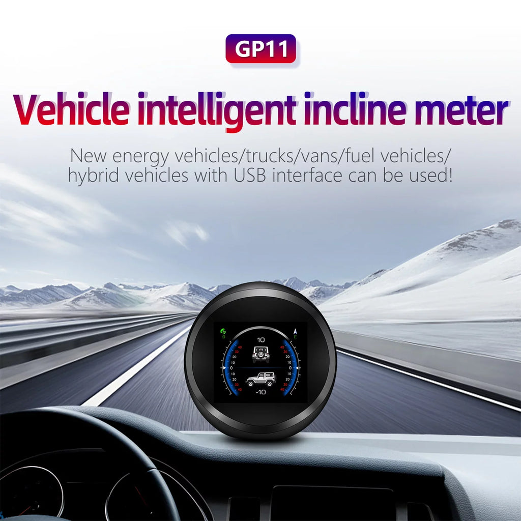 Andoer Digital Inclinometer Level & Angle Gauge, Head Up Display Speedometer for Cars, SUVsGP11