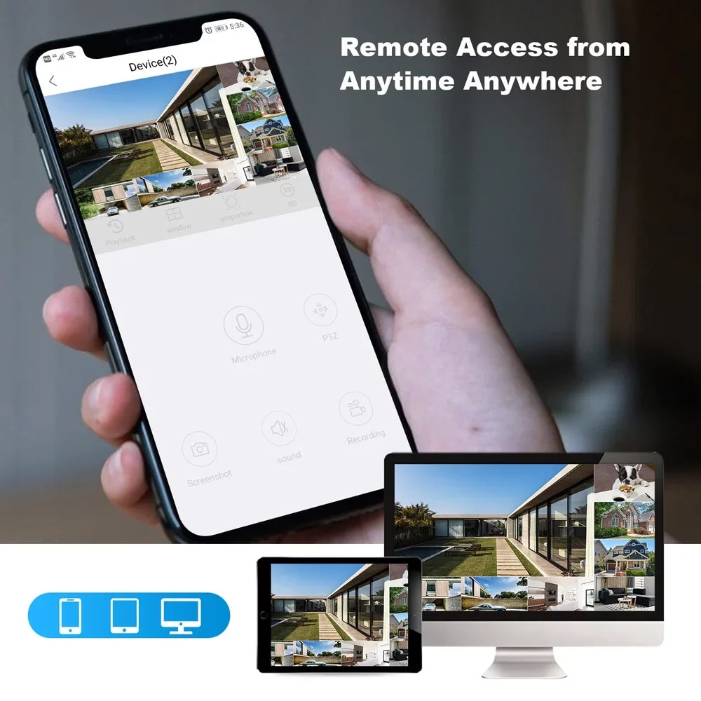 Hiseeu 5MP Wireless Security Camera System 1TB Hard Drive,4Pcs WiFi Security Camera Expandable 10CH NVR, Spotlight, IP66 Waterproof, Motion Alert, Plug&Play, 24/7 Time Record, Work with Alexa