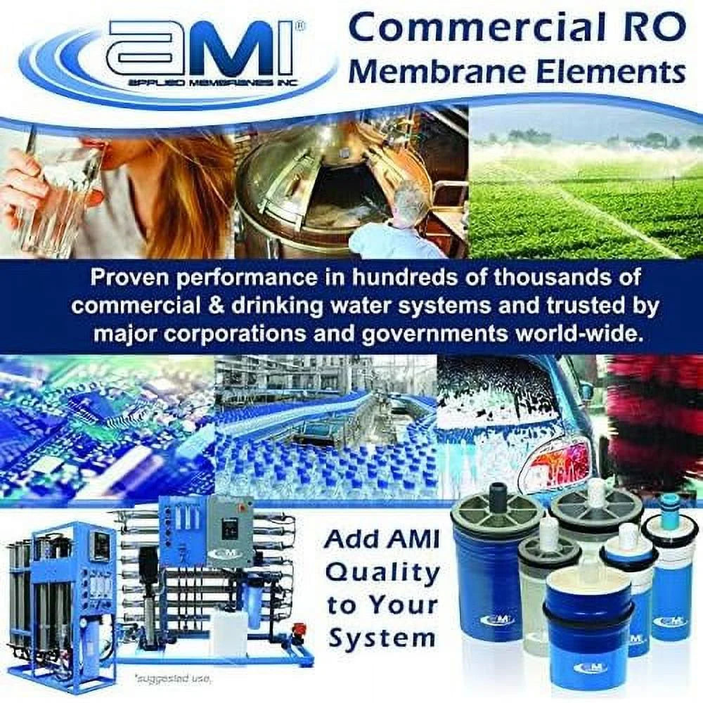 Extra Low Energy Reverse Osmosis Membrane For Tap moisture | 850 GPD At 100 Psi | 99% Rejection | Replacement XLE RO Membrane |   M-T2540AXLE