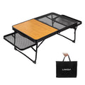 Lixada Folding Camping Table Lightweight Picnic Cooking Station for Convenient Food Prep