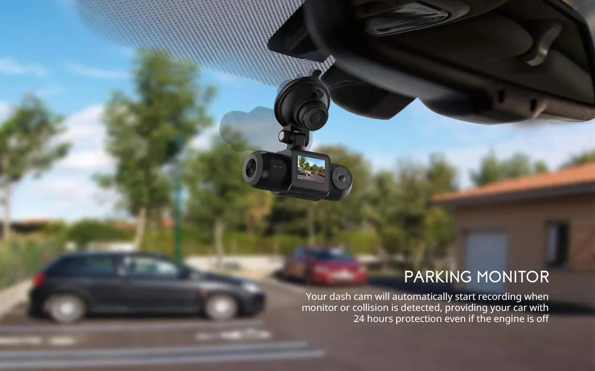 Uber Dual 1080P FHD Built-in GPS Wi-Fi Dash Cam, Front and Inside Car Camera Recorder with Infrared Night Vision,  Sensor, Supercapacitor, 4 IR LEDsG-Sensor, Parking Mode, Loop Recording (D30)