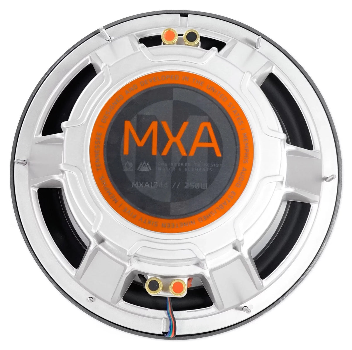 Memphis Audio MXA1044 10" 500 Watt LED Dual 4-Ohm Marine Subwoofer vessel Sub