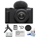 ZV-1F Vlogging Camera | Black Bundle with  Vlogger Accessory Kit + K&M Camera Cleaning Cloth + Precision Design Camera Cleaning Kit  (4 Items)