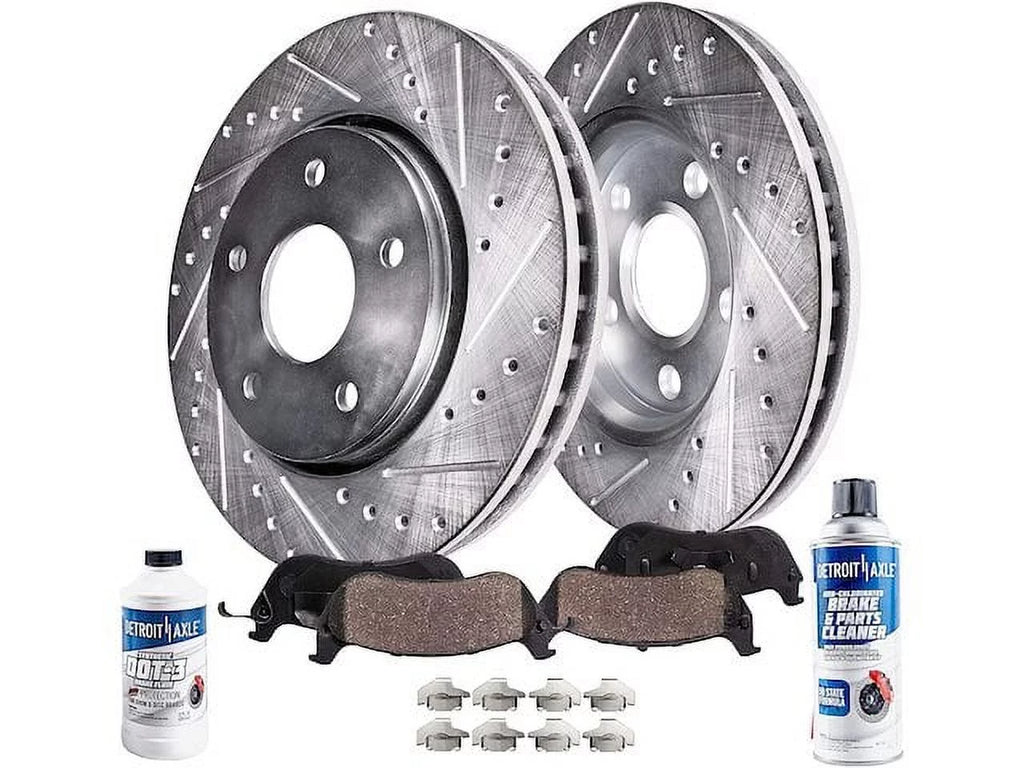 Front Brake Pad and Rotor Kit - suitable with 2017 - 2020 Chrysler Pacifica 2018 2019