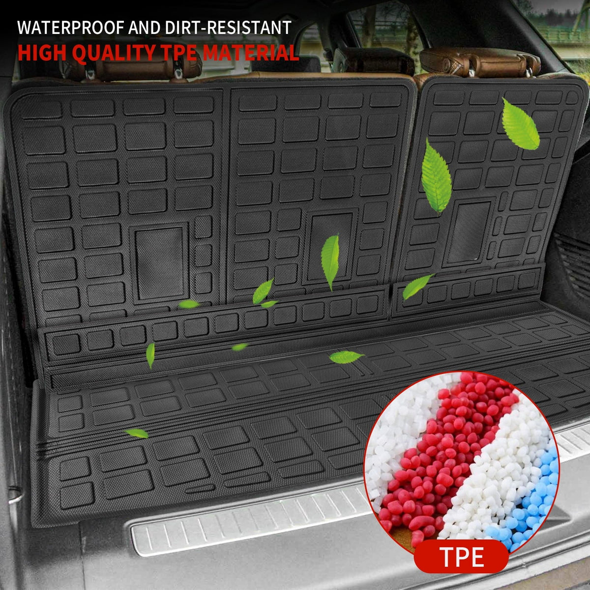 Fit 2021-2023 Chevrolet Tahoe GMC Yukon Rear Trunk Mat Cargo Liner Back Seat wrap Protector Chevy Tahoe Accessories
