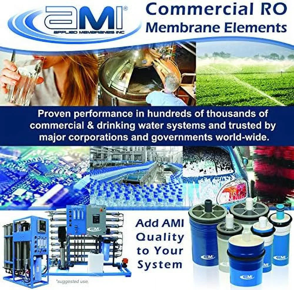 Extra Low Energy Reverse Osmosis Membrane For Tap moisture | 850 GPD At 100 Psi | 99% Rejection | Replacement XLE RO Membrane |   M-T2540AXLE
