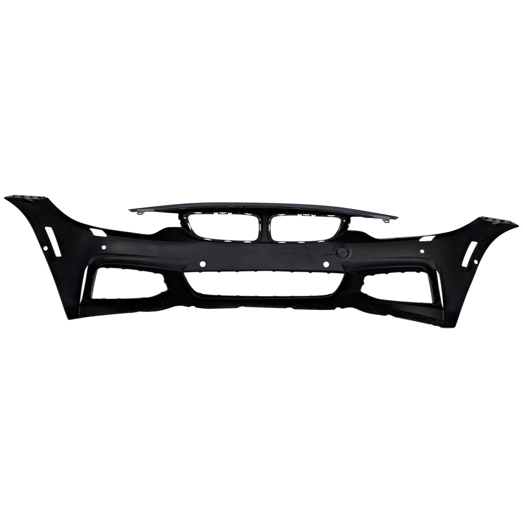 Front BUMPER protector matching For  4-SERIES 2014-2018 Primed with M Sport Line with HLW PDC Sensor Holes/Cam Conv/Coupe/HB- CAPA