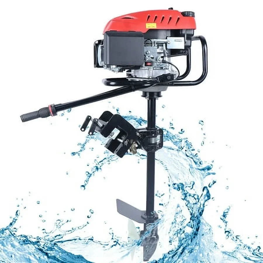 Outboard Motor 4 Stroke 6  Heavy Duty ship Engine OHV Air Cooling System 173CC