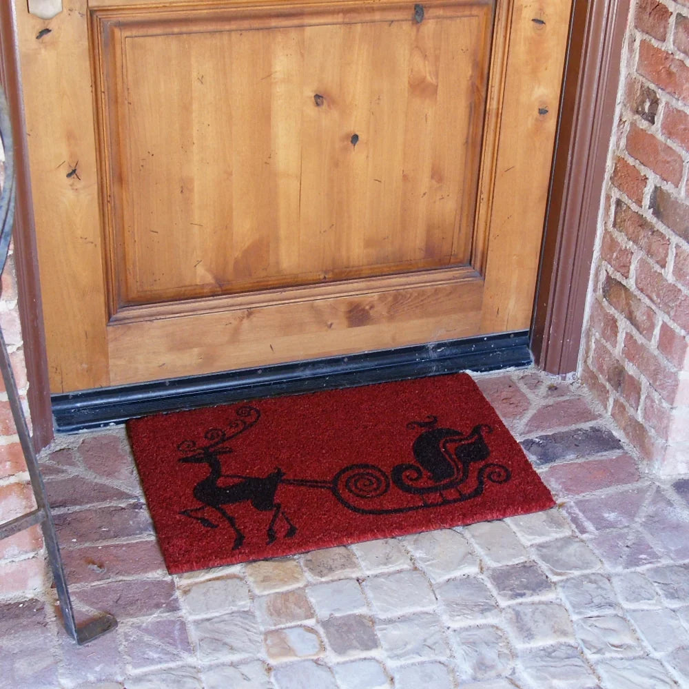 Rubber-Cal Rudolph The Red Nose Reindeer Holiday Christmas Mat, 18 x 30-Inch
