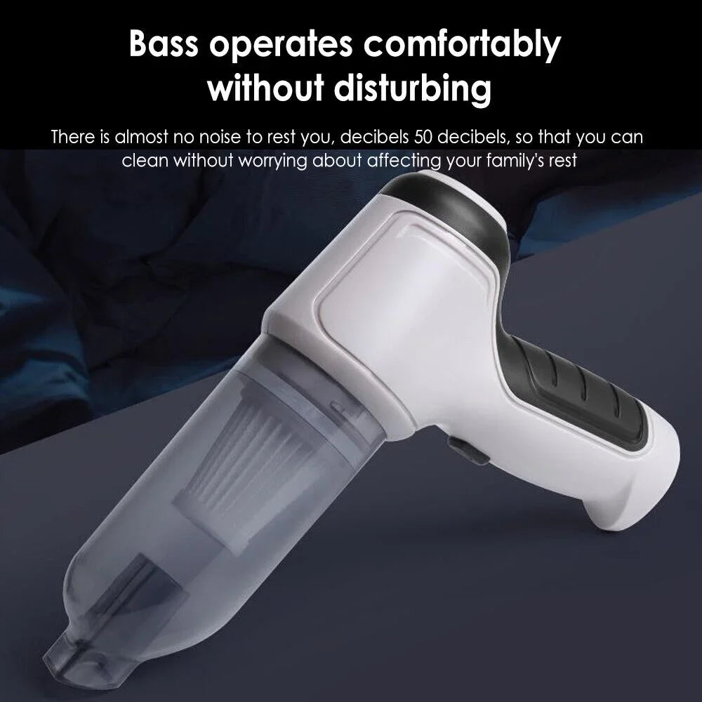 Paddsun Handheld Car Vacuum Cleaner 9000Pa - High-Powered Motor, Ergonomic Design, Long Battery Life, HEPA Filter