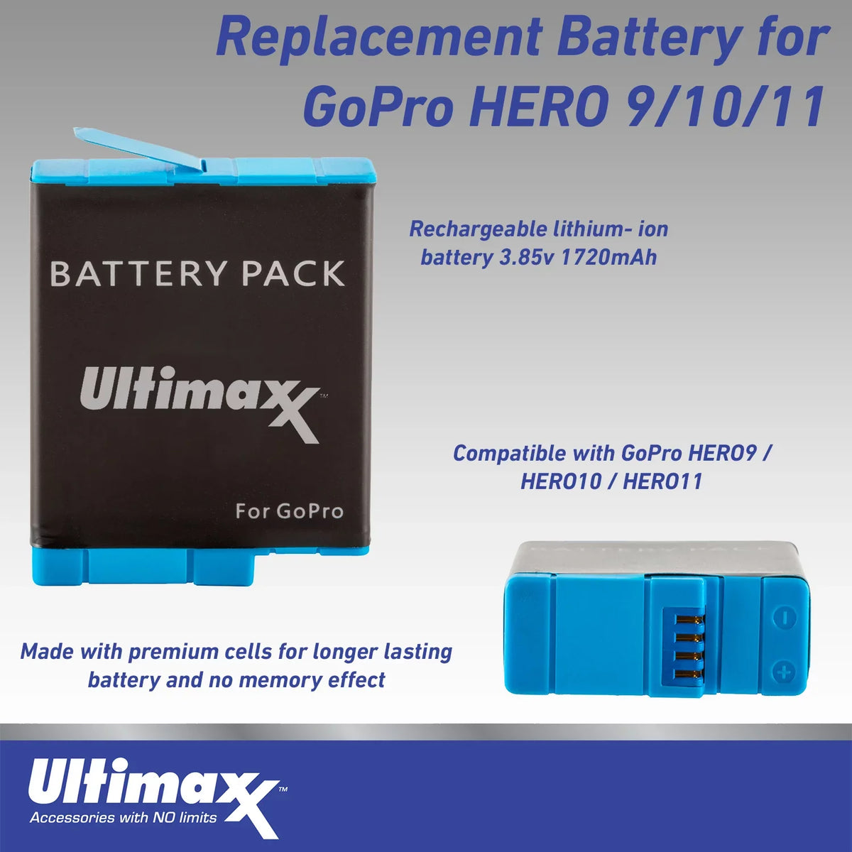 Ultimaxx Essential GoPro HERO10 (Hero 10) Black Bundle - Includes: 2x Replacement Batteries, Dual USB Charger, aqua-protected Action Camera Case & Much More