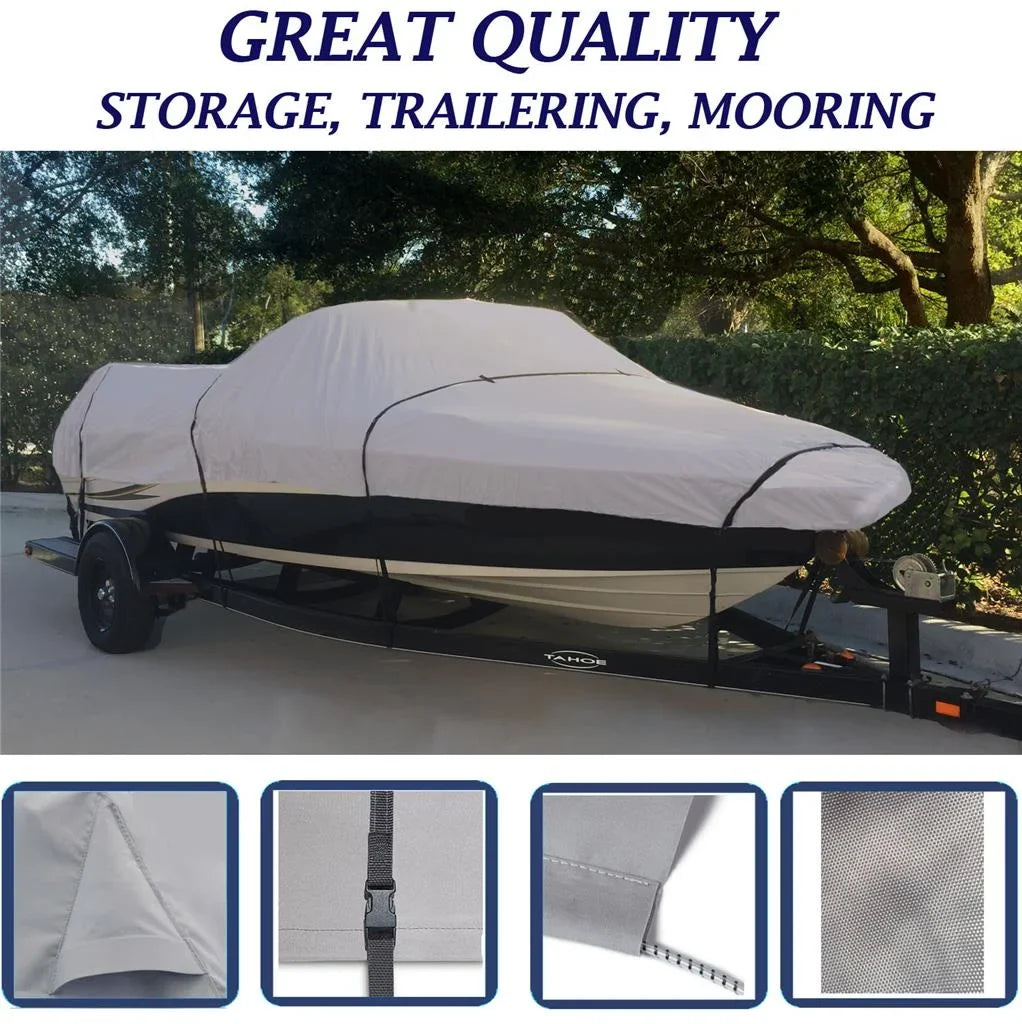 vessel protector appropriate for SMOKER CRAFT V186 ALANTE/FISH N SKI 2001 STORAGE, TRAVEL, LIFT