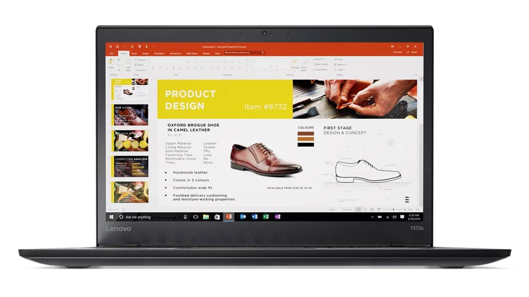 ThinkPad T470s Touch Windows 10 Pro Laptop -  Core i7-7600U, 20GB RAM, 1TB SSD, 14" IPS FHD (1920x1080) Matte Touchscreen, Fingerprint Reader, Smart Card Reader, Black Color