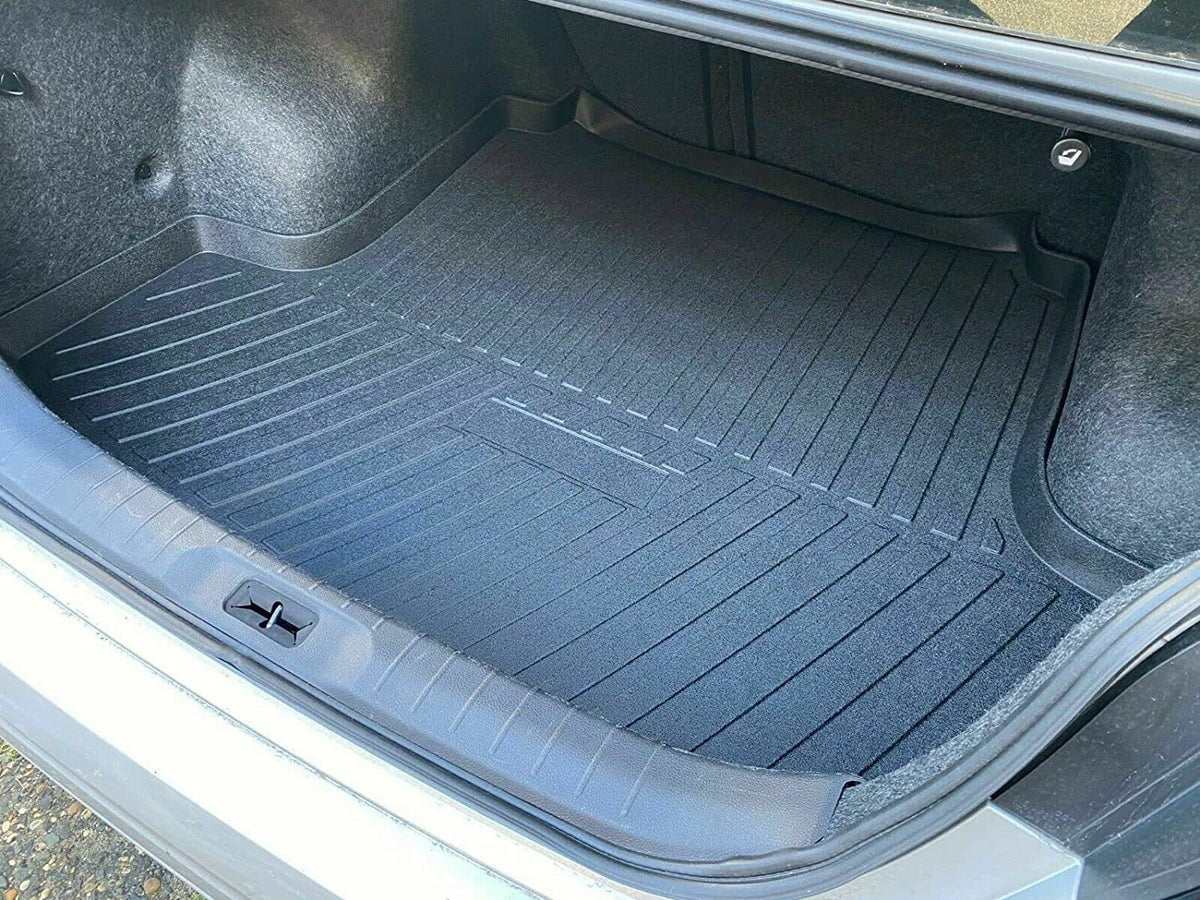 EACCESSORIES EA Cargo Liner – Trunk Mat for Nissan Altima 2013-2023 – atmospheric conditions-impervious Trunk Mats for Cars with Raised Lip – Non-Slip Car Trunk Mat Rubber – Easy to Install – Laser Pre-Cut Design